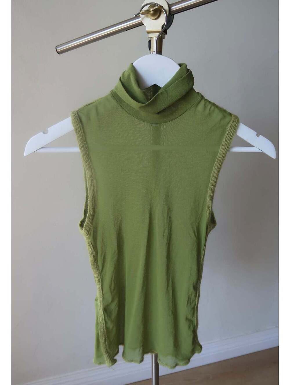 Paola Frani Sheer Green Tank